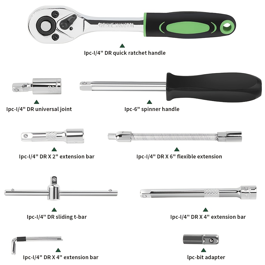 high end professional 216 151 53 46pcs tool set 1 4 3 8 1 2 drive depth and standard socket ratchet wrench set s2 and crv socket auto parts repair fast ratchet wrench and other auto repair accessories professional racing grade repair tool set details 2