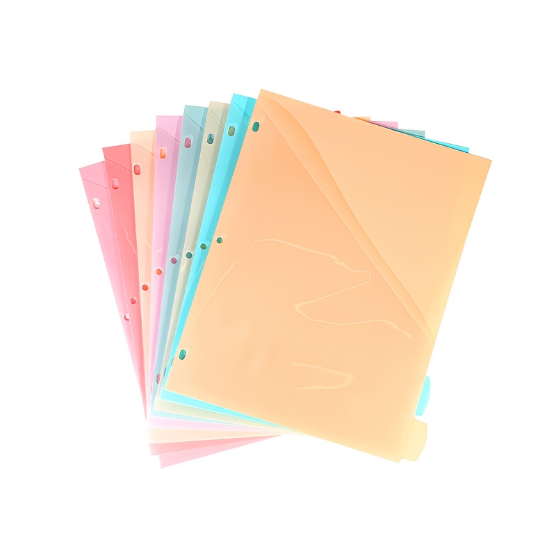 8-pack, 3-ring binder dividers, index tabs with pockets for   and  . back to school essential, school supplies, file organization, practical stationery, pocket dividers, smooth flipping, tearresistant material, tab organizers, binder inserts, students, professionals 0