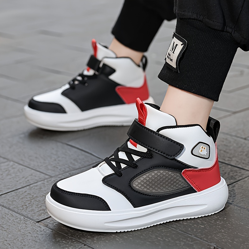 Zapatillas Altas Casuales para Niños, Calzado Atlético Transpirable para Actividades al Aire Libre y Uso Urbano