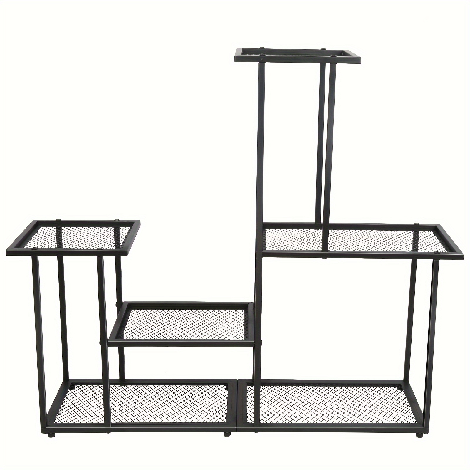 TEMU 4 Indoor Plant Racks, 4 Metal Plant Racks, Garden Plant Racks, Metal Flower Stands, Iron Plant Racks, Flower Pot Rack Display Racks Are Very