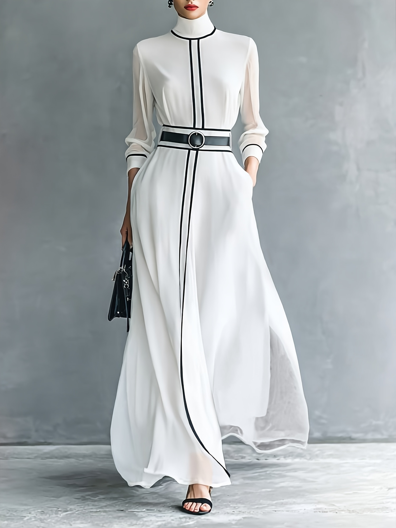 green emerald velvet dress Ayabawa All White African Dress with Lace Trim main image 0