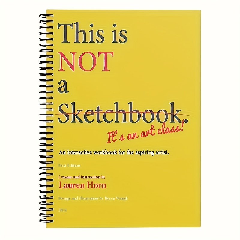 104 pages   not a sketchbook its   class by   horn step by step drawing guide with guided lines beginner friendly art lessons premium bleed resistant paper durable spiral binding creative gift for   artists doodling enthusiasts     artistic practice book vibrant cover   paper doodle enthusiasts   sturdy binding   sketchbook