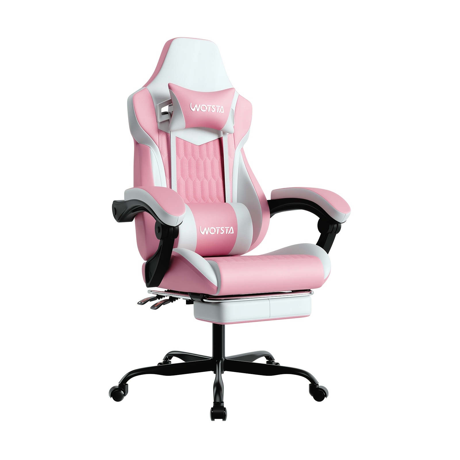 Image of Gaming Chair With Footrest, High Back Gaming Chair, , With Adjustable Headrest And Lumbar Support, Video Game Chair, For Office/home