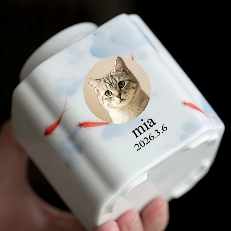 Hand-Painted Fish Ceramic Custom Pet Urn for Dogs and Cats