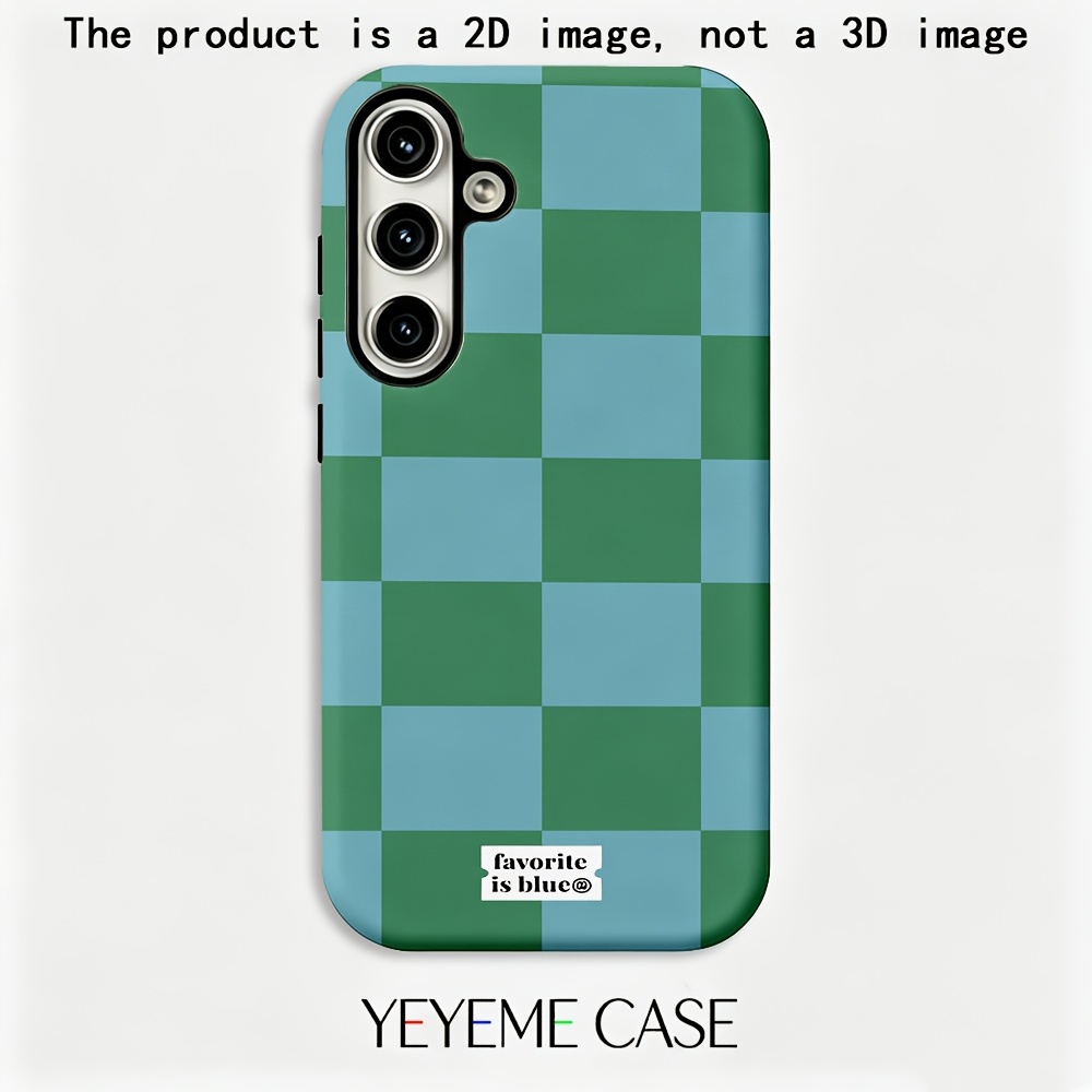 item picture phone case color plaid phone case suitable for samsung galaxy s26 s25 s24 s23 a56 a36 a26 a16 fe   edge 4g 5g   hard pc double layer back cover