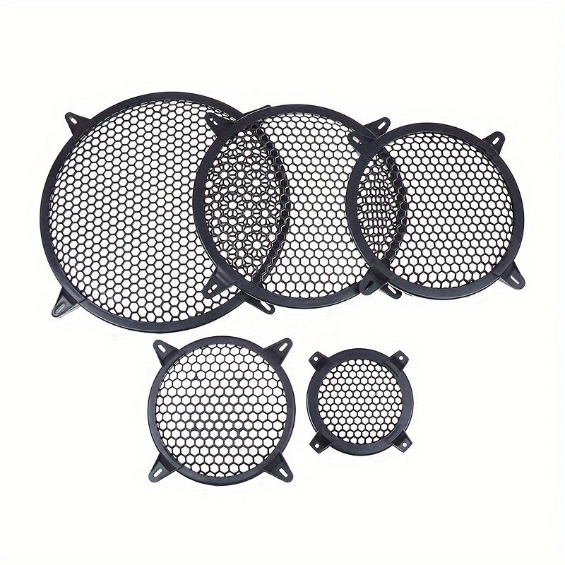 

Speaker Grills, Plastic Audio Mesh Cover, Modification Protect Guard Loudspeaker Covers For Car Audio Home Audio Outdoor Speaker