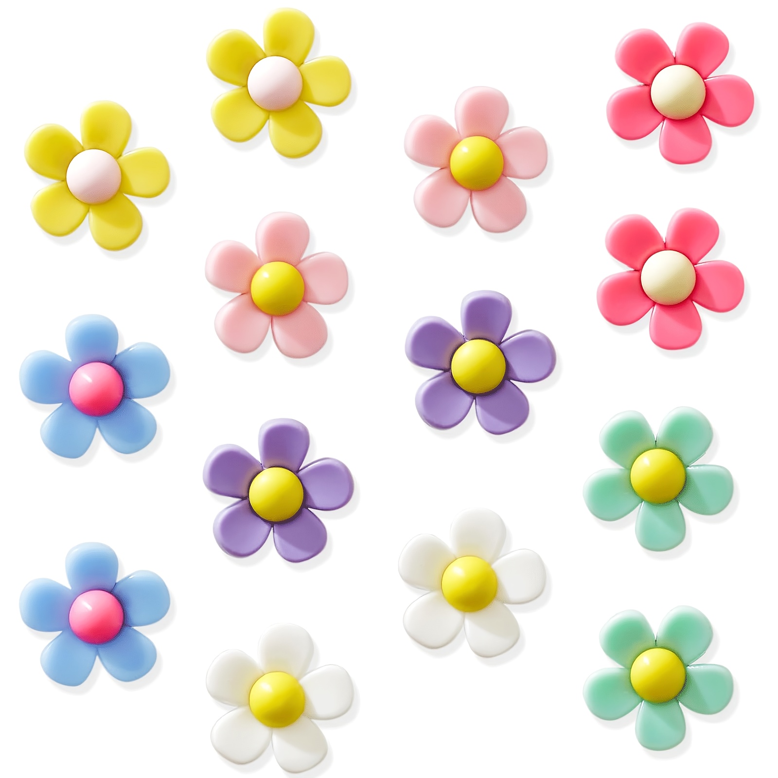 TEMU 14pcs Adorable Cartoon Charms Set - Colorful Pvc For, Sandals & Beach Bags - Ideal For Birthday, Christmas, Valentine's, Halloween Gifts, Cute Shoes