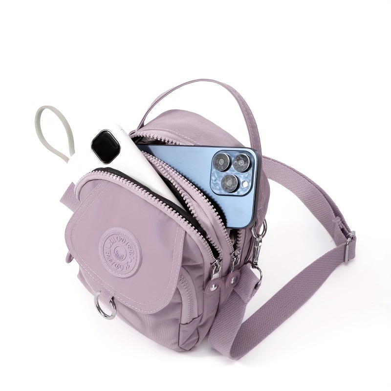 casual nylon crossbody bag women multiple pockets - Temu