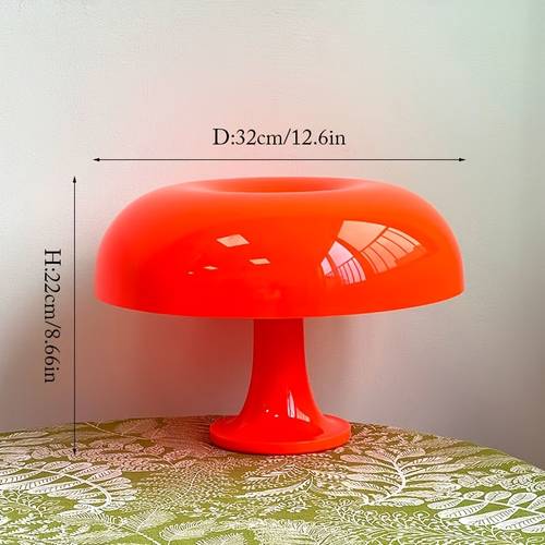 usb powered mushroom table lamp three color dimming round cream style for hotel bedroom bedside living room study decorative lighting modern minimalist lightweight desk reading ambient light