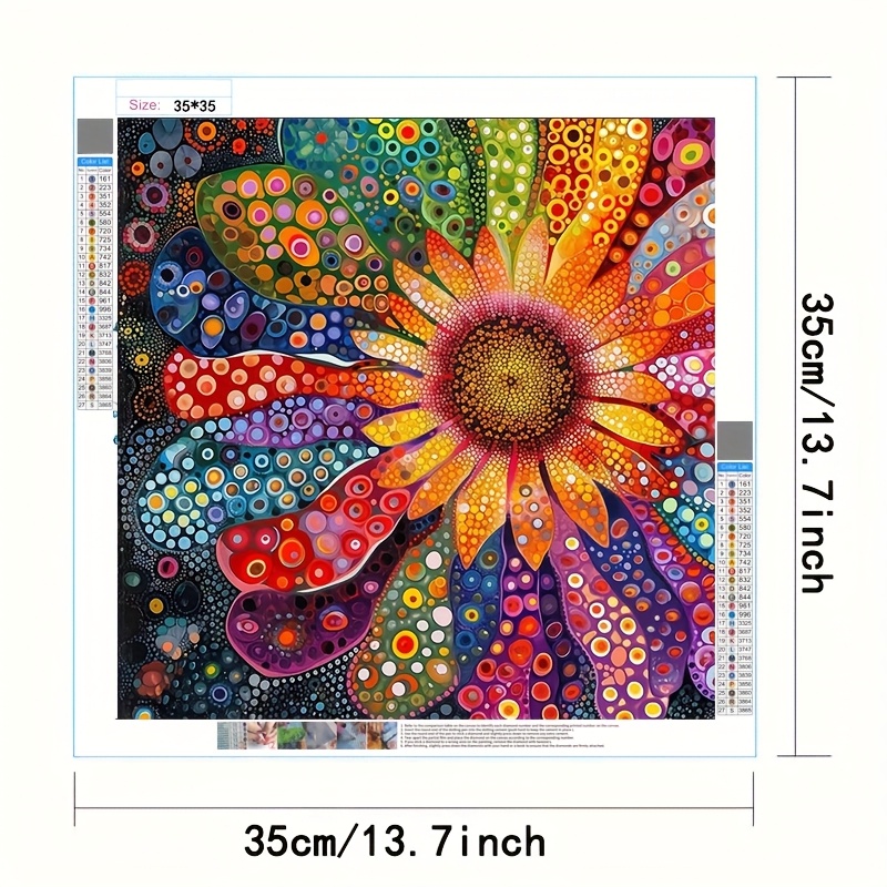 TEMU 1pc Adult Diamond Painting Kit | 5d Diamond Painting Set, Canvas, Ideal For Craft Enthusiasts And Home Decor, Perfect For Easter, Halloween,
