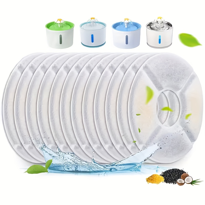 Image of Pet Water Filter Refill - Activated Carbon & Filter Replacement For Dog & Puppy Water Dispenser Systems, For Sensitive Stomachs, Improves Taste & Odor Of Drinking Water, Refillable Filter Cartridge