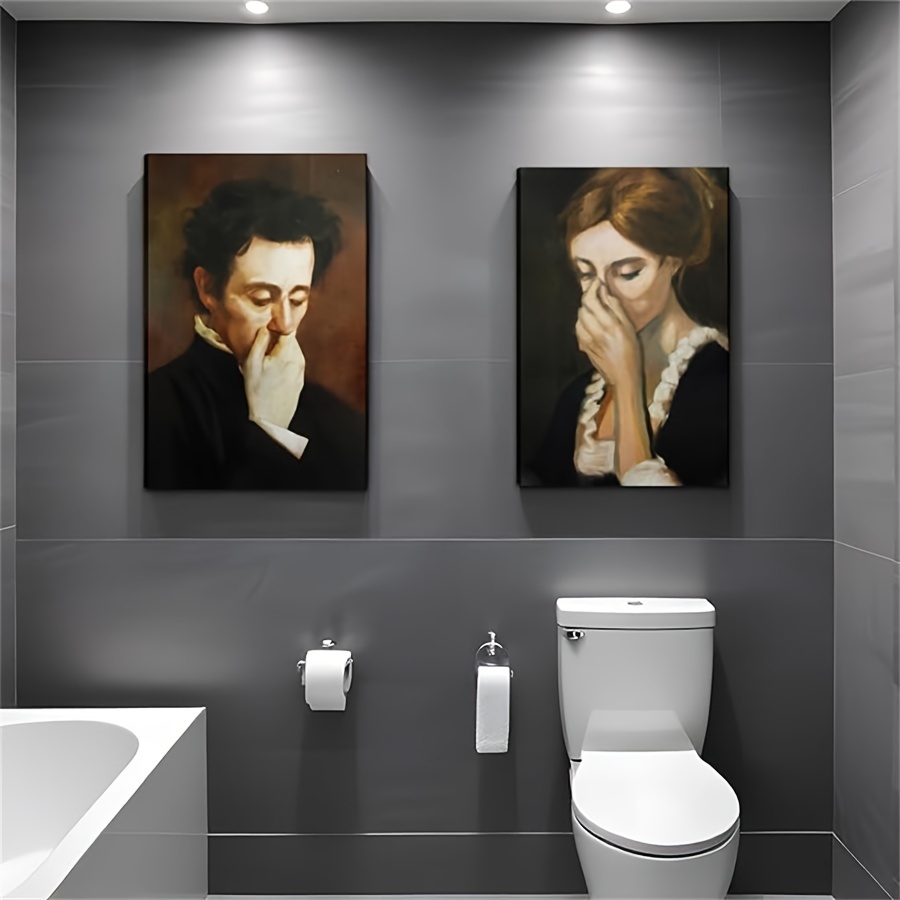 

2- Humorous Bathroom : And Posters - , For New 's And 's Day Decorations