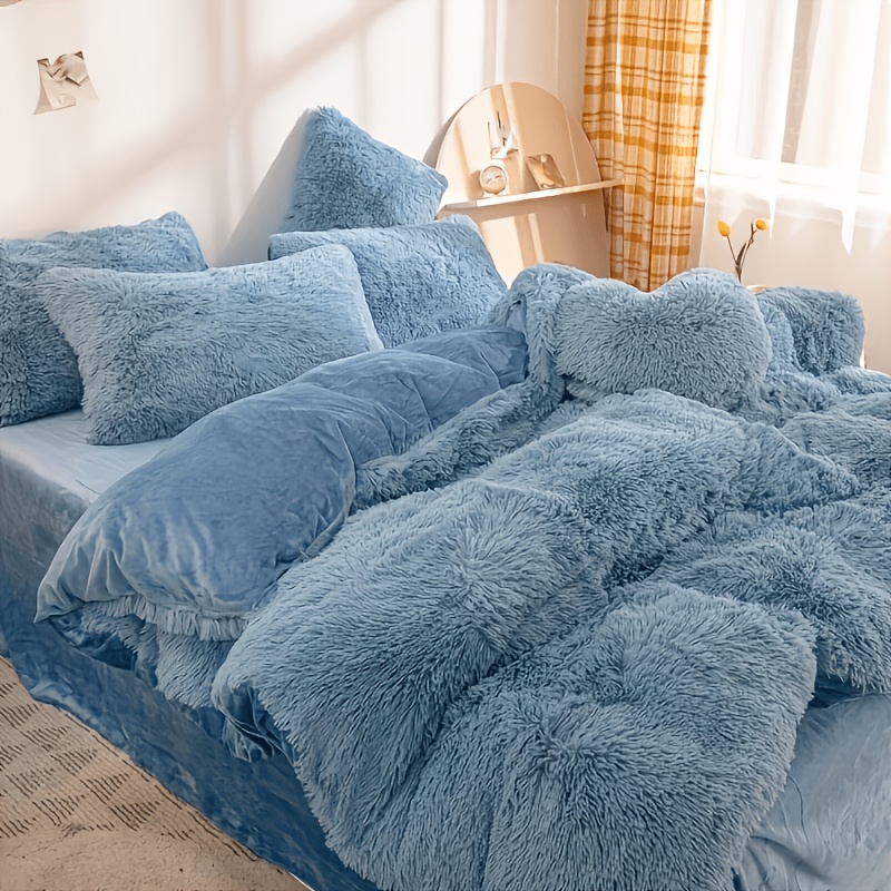 3pcs Light Luxury Solid Duvet Cover Set Large Size Thickened Bedding Three-piece Set (excluding Duvet Insert And Pillow Insert)