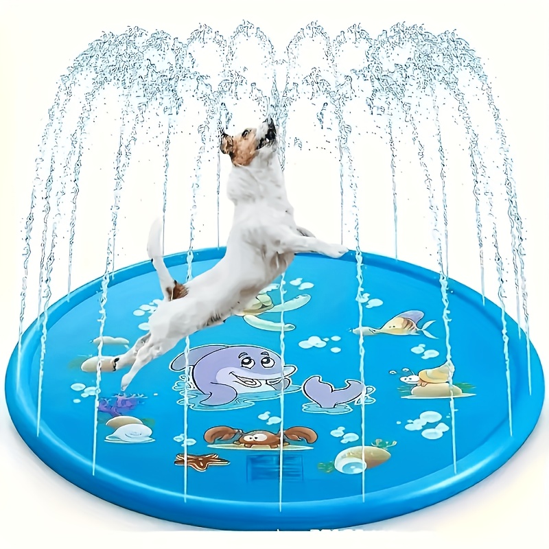 alfombra de juego de agua con tema de     con  ,   de mar y diseño de coral - 100cm   plástico   de salpicadura   para diversión  , área de juego de agua | diseño   | construcción de plástico, parque acuático 4