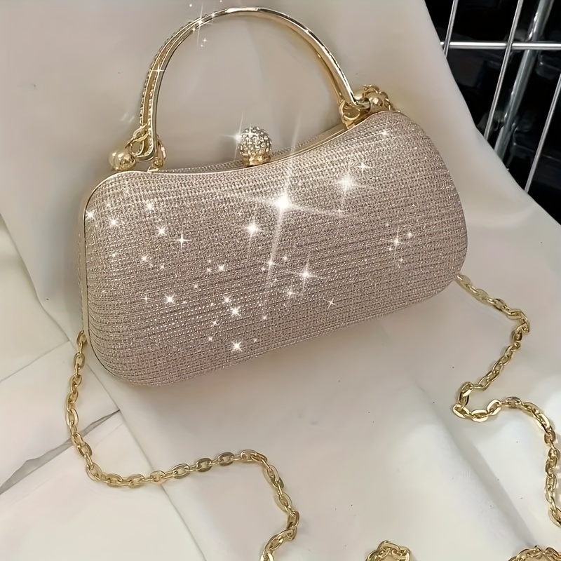 

Evening Bag, Chain Crossbody Bag Shining Evening Bag, Carnival Wedding Music Festival Fashion Rhinestone Clutch Handbag