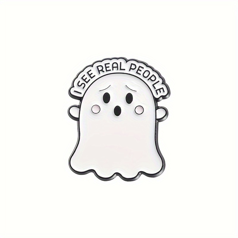 7pcs Ghost Enamel Pins Set Halloween Spooky Cartoon Punk Funny Jewelry Gift