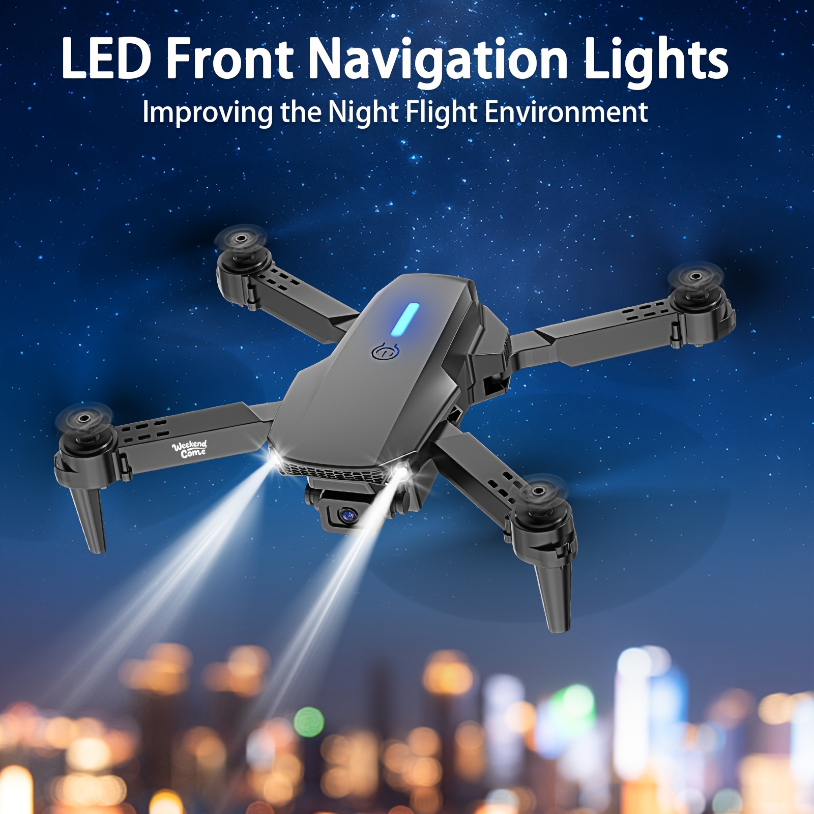 Foldable HD Quadcopter Drone with Dual Cameras, APP Control, Real-Time Video, Multiple Battery Options, Indoor and Outdoor Use