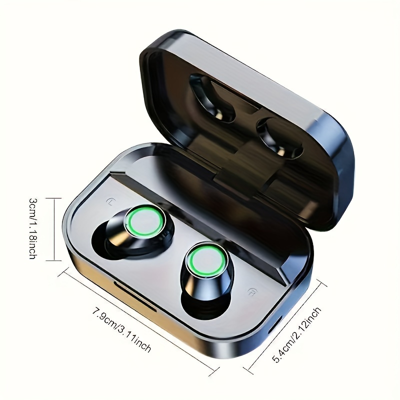 Wireless Headsets Affordable Version Upgraded With Anc -ear Sports Music Game Portable Charging Case With Led Display Type-c Charging For Ios/
