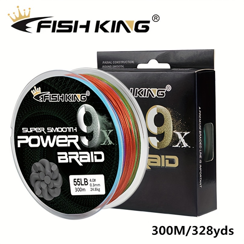 

328yds 9x Braided Pe Fishing Line - Strong, & Floating For Saltwater/freshwater Angling - Green, Light Green, Gray, Yellow,