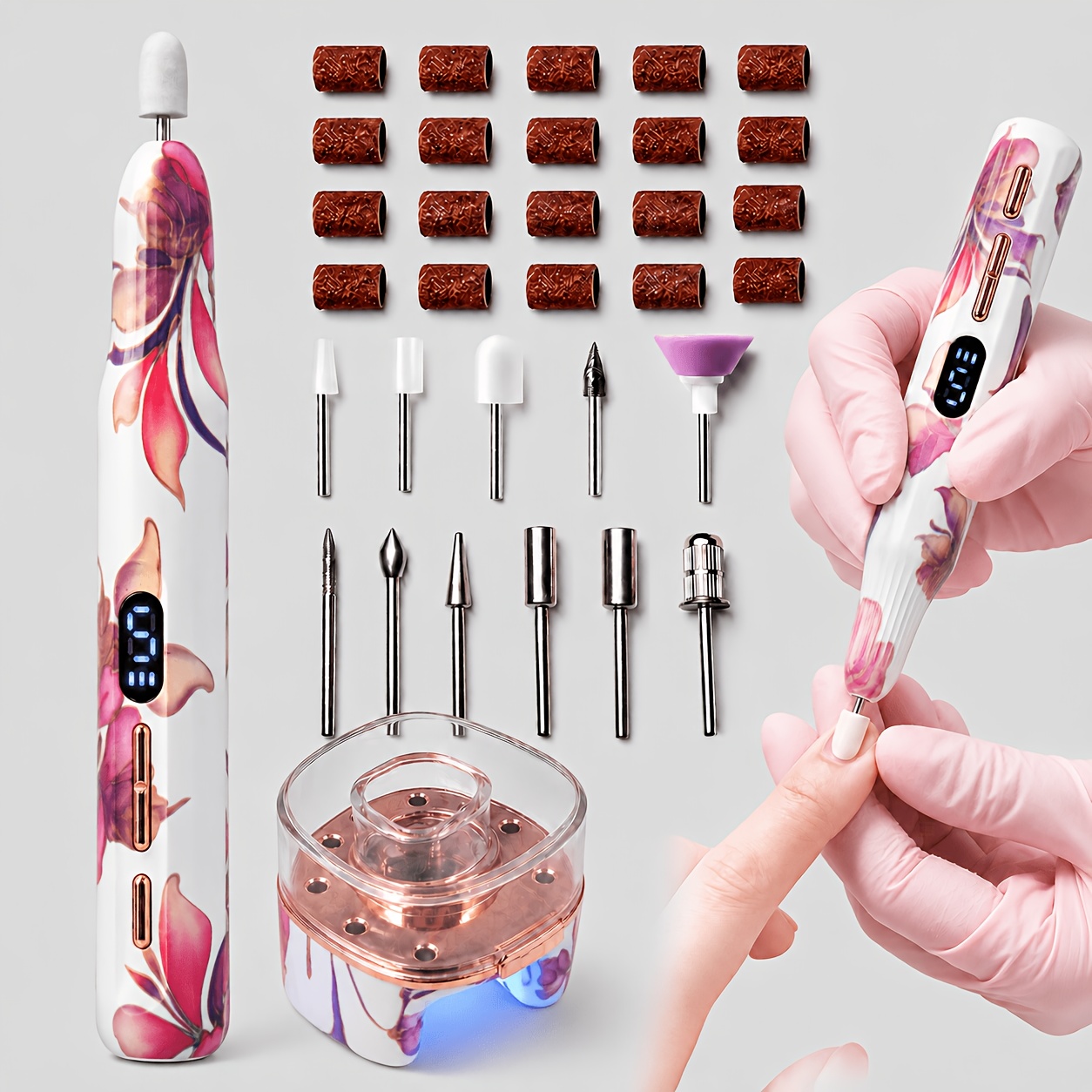 Professional Electric Nail Polish Remover & Polisher, USB Powered