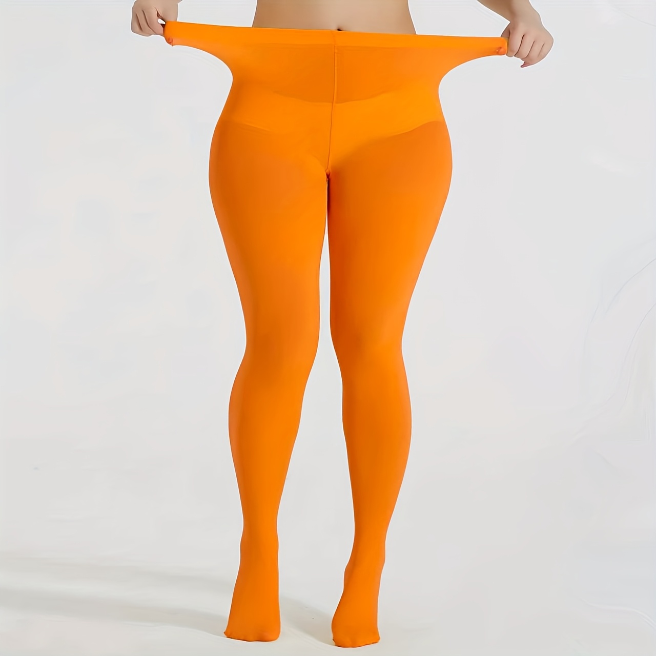 1 Pair Of Women's Velvet Candy-colored Breathable Tights For Prom And Party