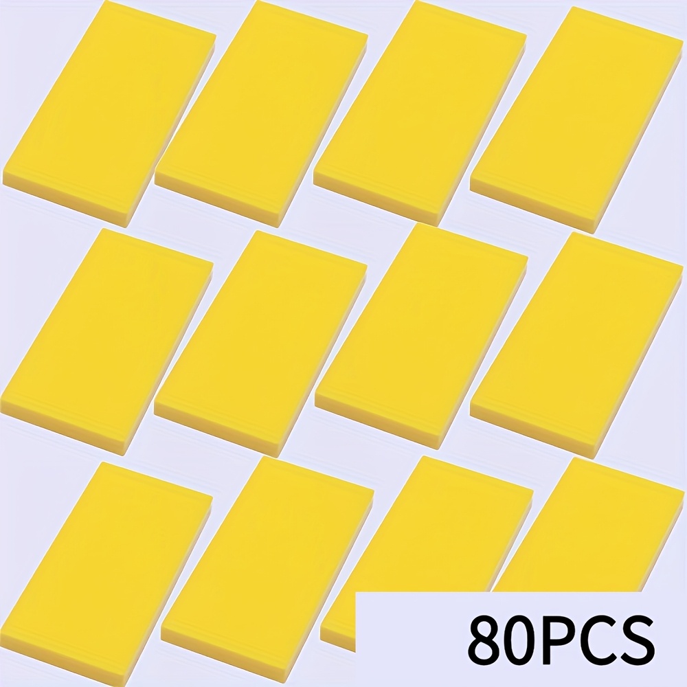 80pcs 2x4 Low Wall Flat Blocks for MOC Building 87079