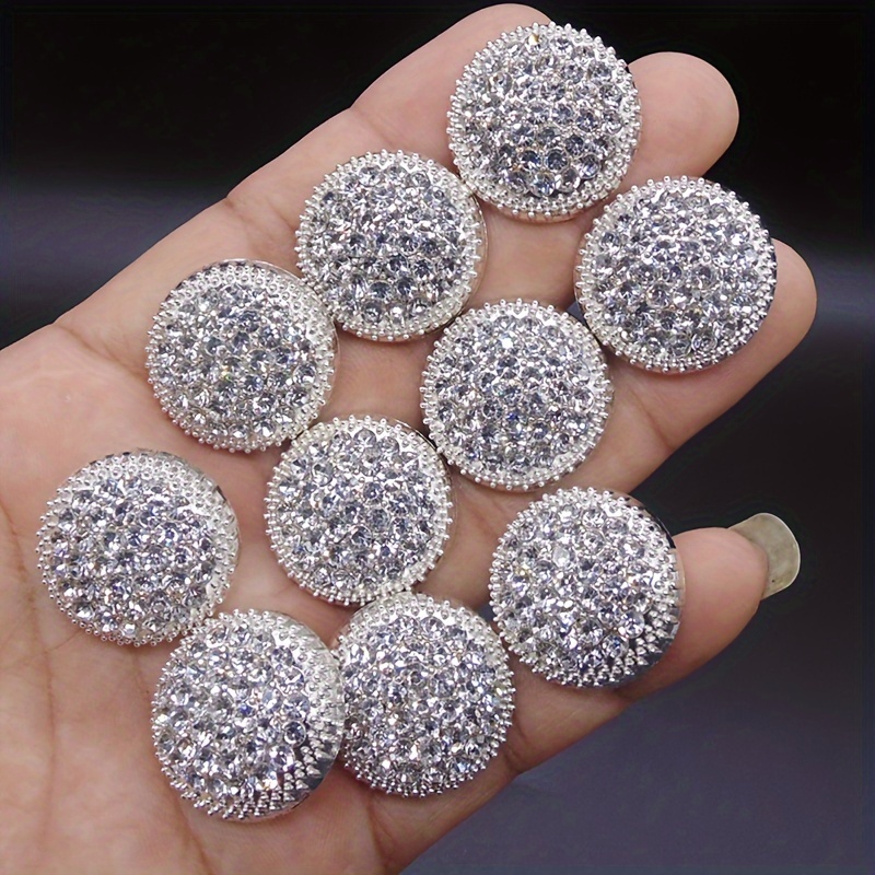 TEMU 10pcs Combination Set: -star Metal Round Shank Buttons For Coats, Dresses, Jackets, And Shirts; Hand-sewn Decorative Buttons 18mm/23mm/25mm