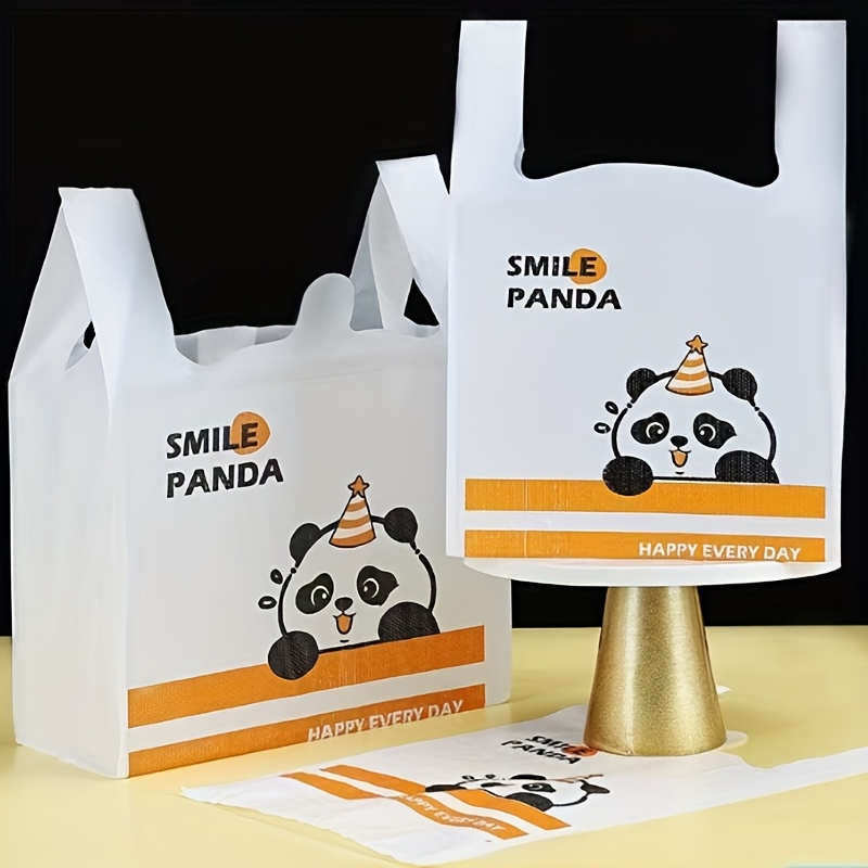 100 stuks leuke panda print plastic tassen ontwerp Temu Netherlands