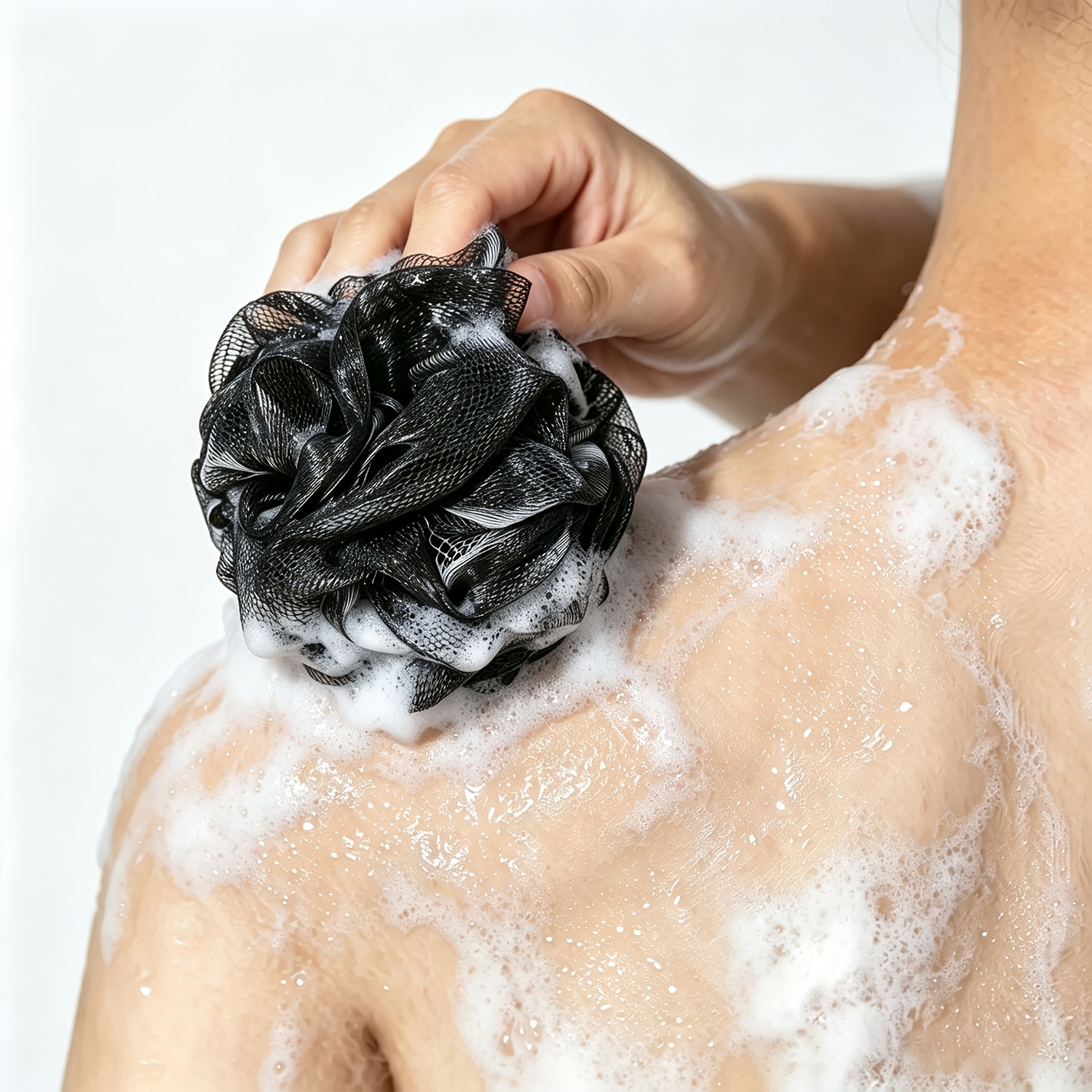5pcs Exfoliating Mud-Free Back Scrubber and Bath Set