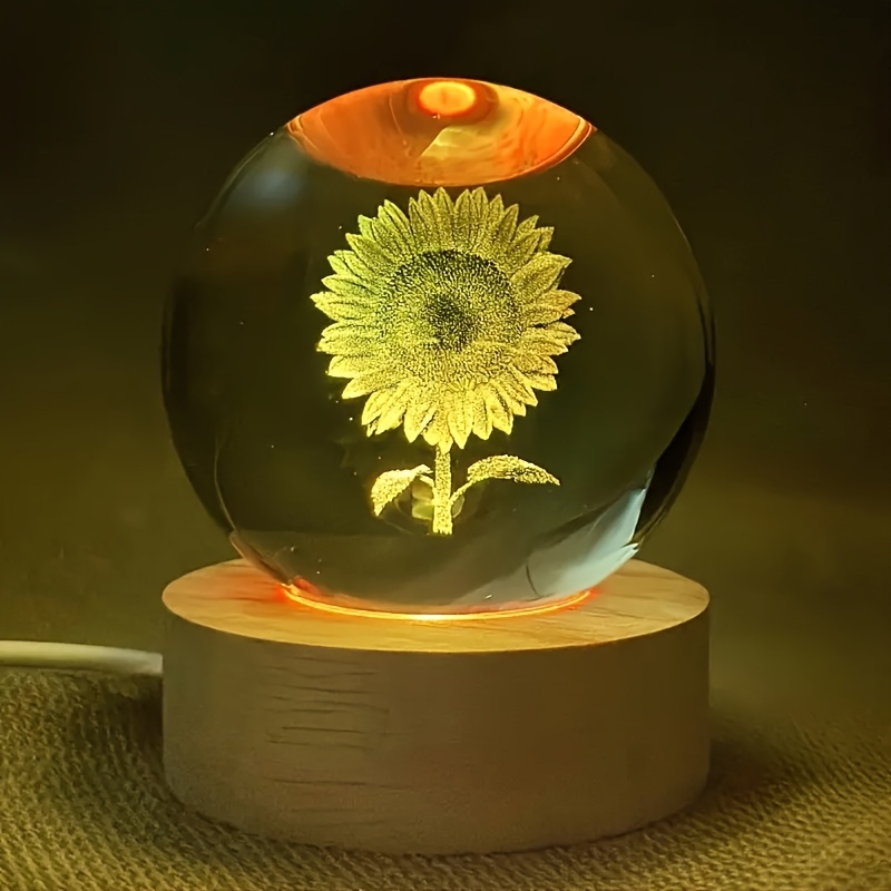 

1pc , 3d Engraving, Usb , Wood Desktop Decorative For . Suitable For Desktop, And Decoration. Christmas