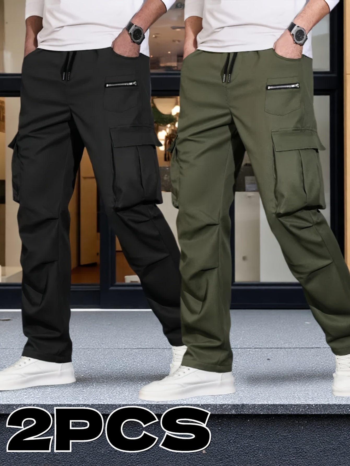 Jungen Cargo Jogginghose - Schnelltrocknende Wanderhose Mit Reißverschlusstaschen