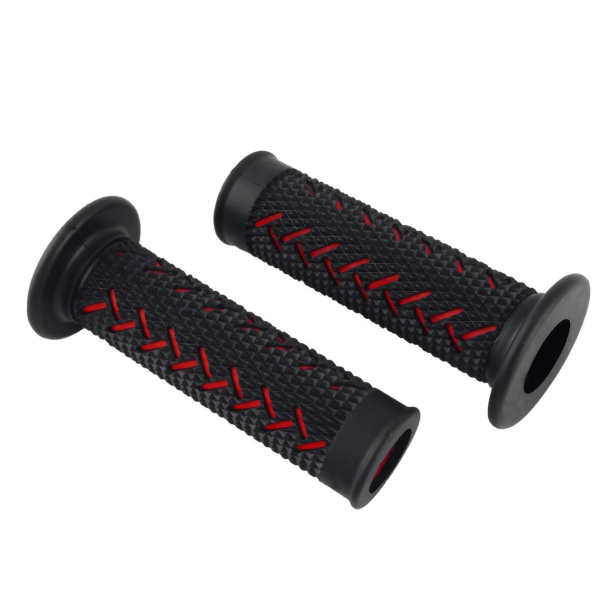 TEMU 22mm Motorcycle Handlebar Grips Suitable For Atvs & Motorcycles, Non-slip Rubber With Ergonomic Comfortable Grip, Non-slip Stitched Suitable For