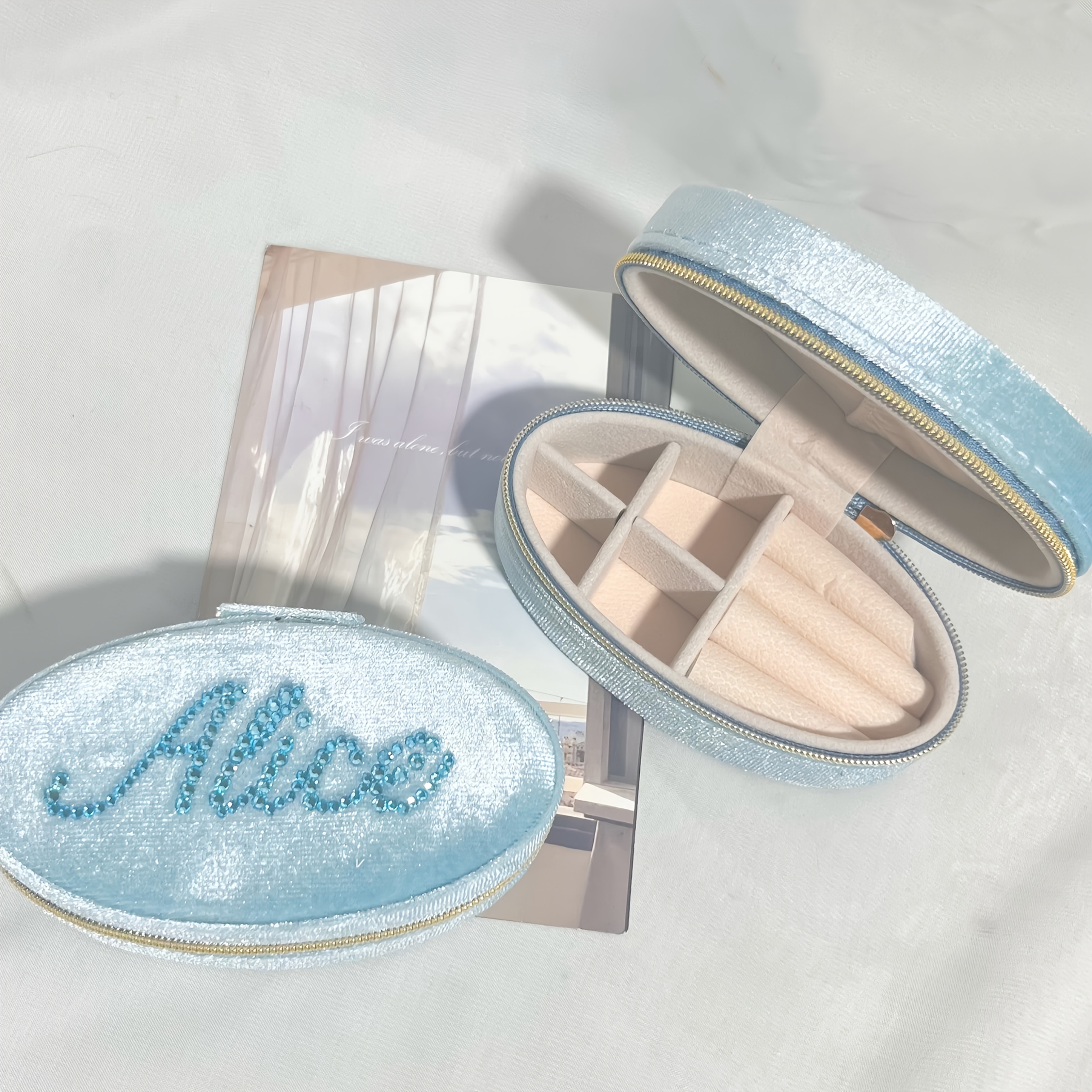 Personalized Rhinestone Custom Jewelry Box