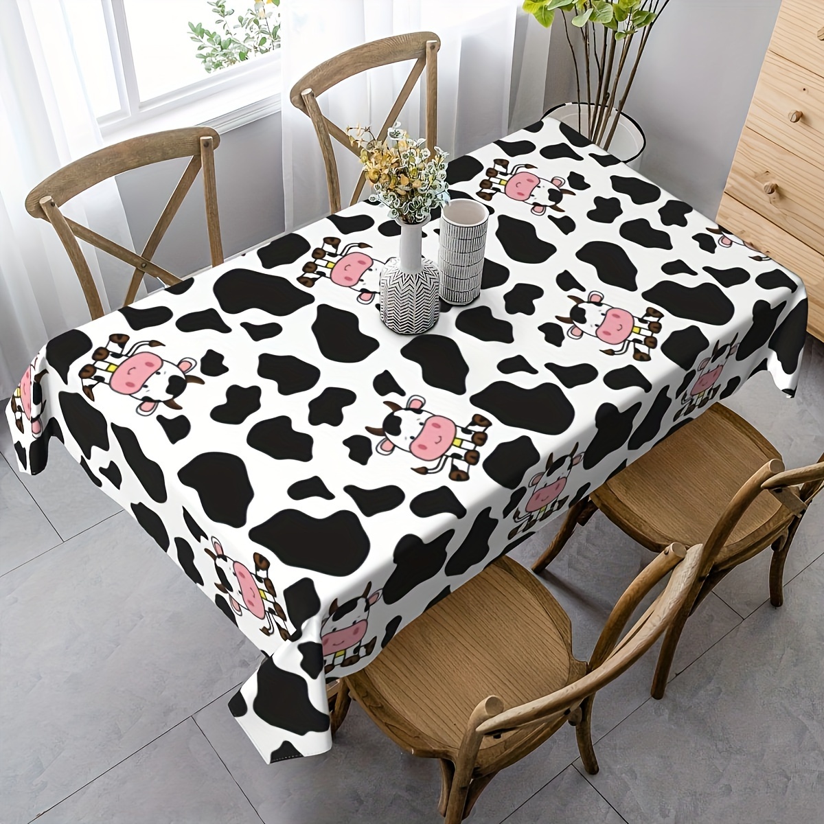 

4pcs Disposable Plastic Rectangular Table Covers With Theme, Supplies For Picnic Party, Birthday Supplies