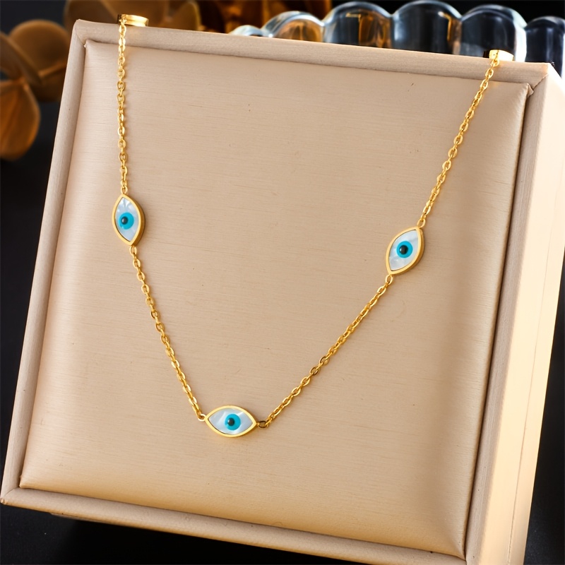 Boho Retro Eye Golden Stainless Set