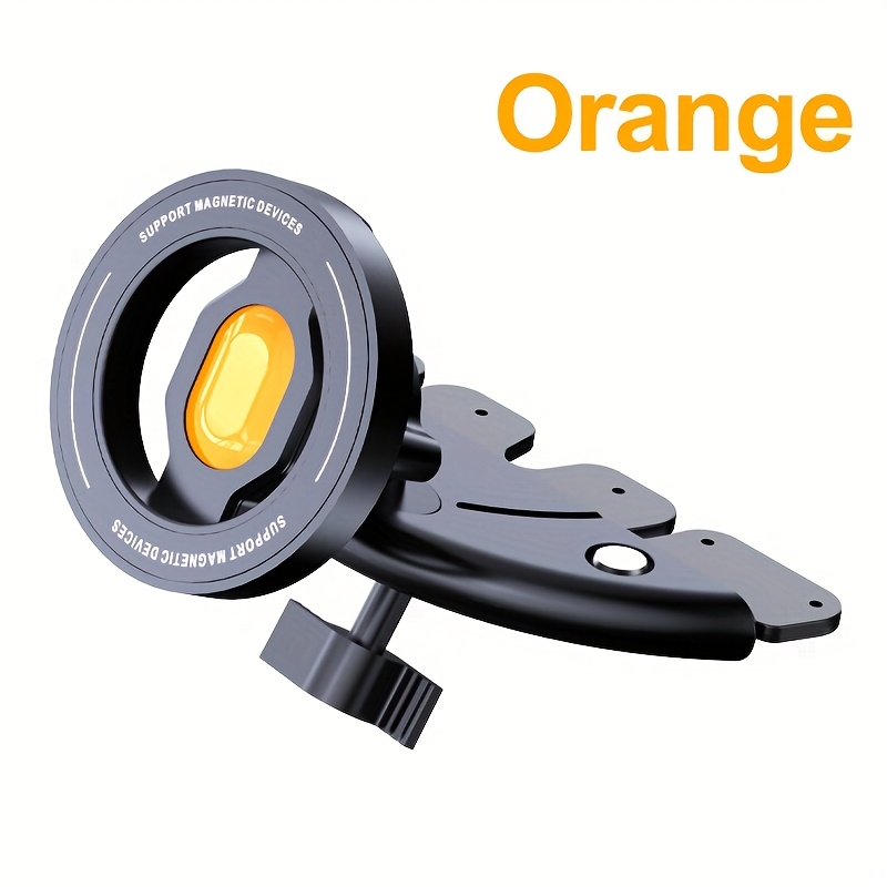 TEMU Porte-Téléphone Magnétique Puissant pour avec Fente CD - Matériau ABS Sécurisé, Opération à une Main, Compatible Tous Véhicules, Support avec