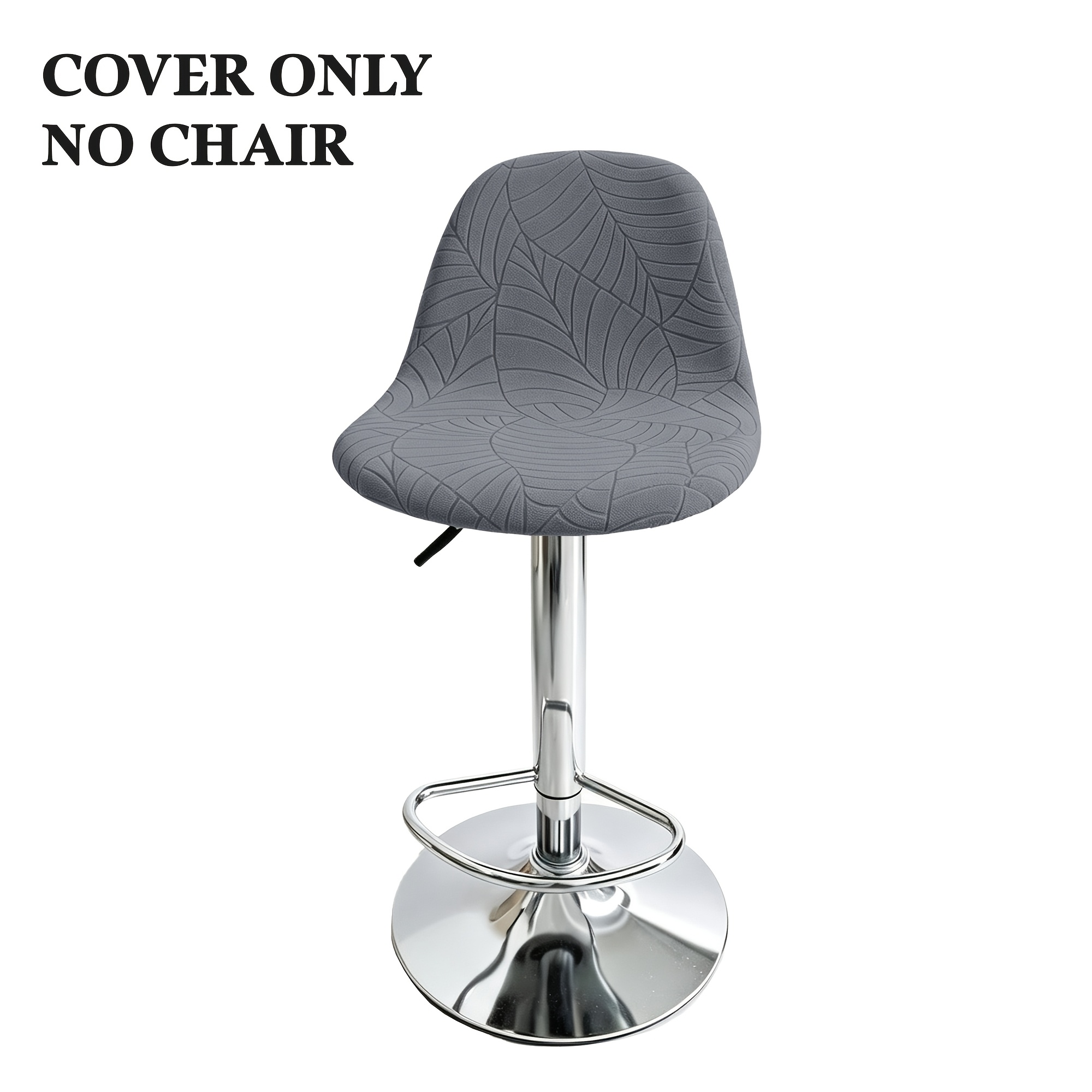 TEMU 1 Housse de tabouret bar à arc en jacquard élastique à motif d'arbre <Placeholder>