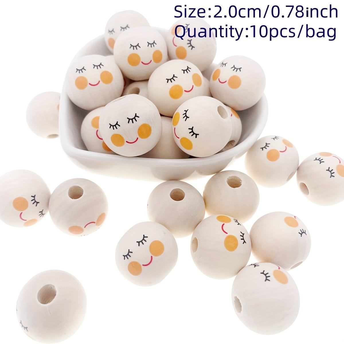 10pcs Of 20mm Round Beads With Faces In For Additions