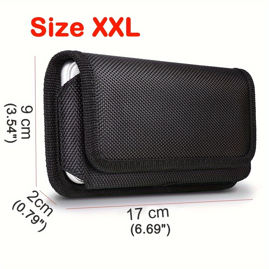Image of Phone Case: Smartphone Mobile Phone Universal Belt Clip Protection Case Cover Bag Outdoor Nylon Horizontal Style 3 Size L Xl Xxl
