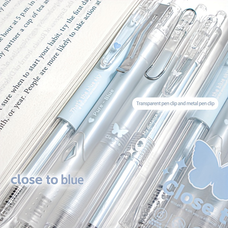 

4pcs Retractable Gel Pens, 0.5mm , - For Use