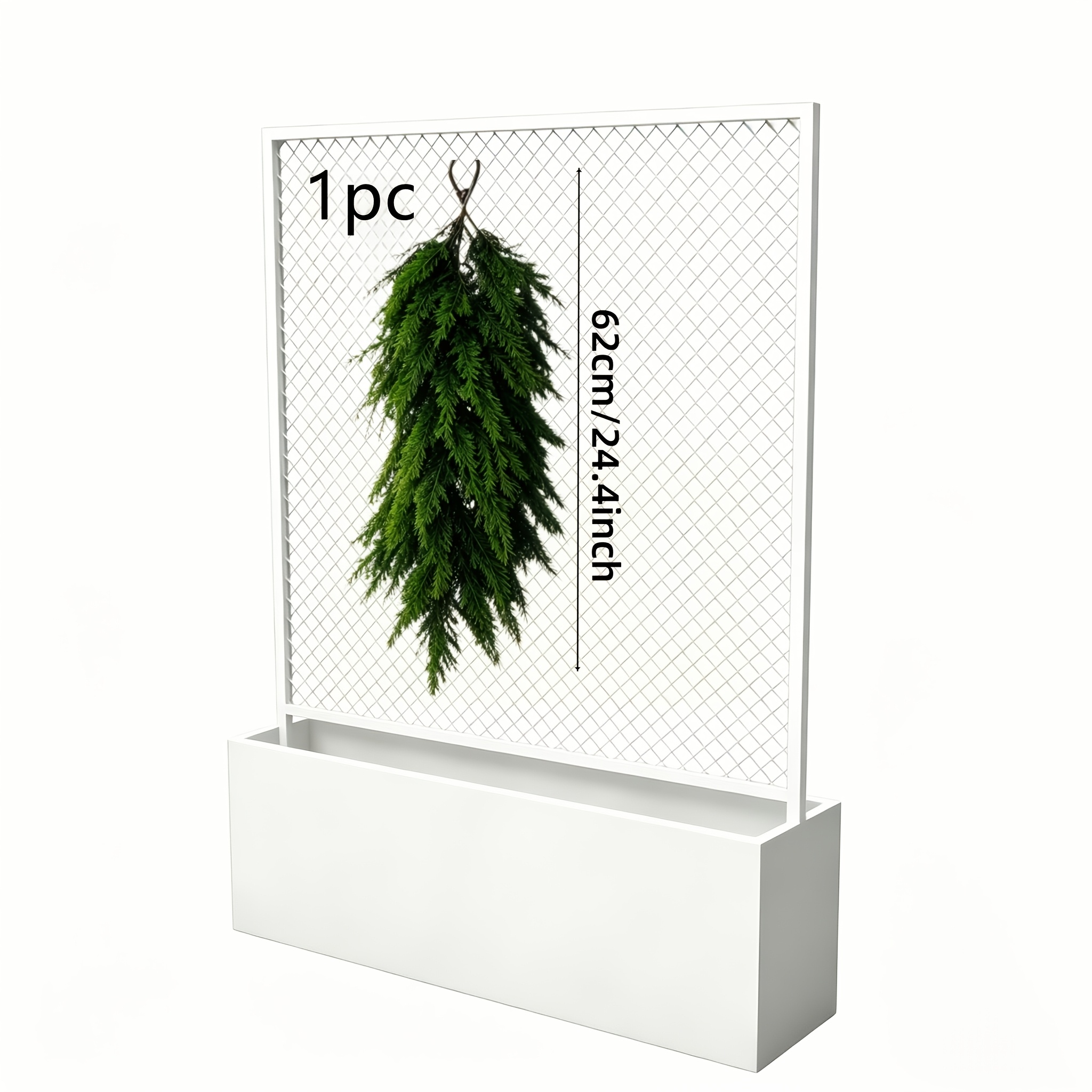 TEMU 24.5-inch Large, Luxurious, And Realistic Cedar Ornament, Made Of Uv-resistant Material. Its Lifelike Beauty Makes It Perfect For Christmas,