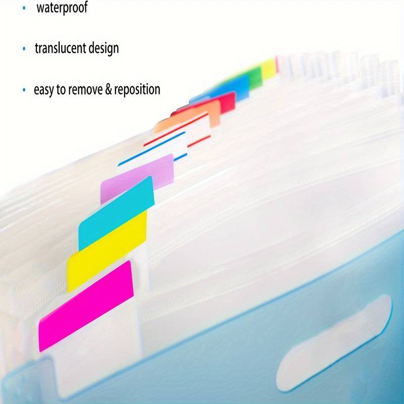 2000Pcs Sticky Tabs For Annotating Books, JIANTA Morandi Book Tabs For Binders, Repositionable Book Flags Strip Index Tabs Clear Page Markers Writable On