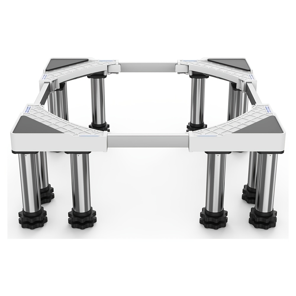 Image of Adjustable Washing Machine Base 12 Feet, Adjustable Length 43-57cm, Height 18-20cm, Load Capacity 500kg Adjustable Washing Machine Base, Suitable For Dryers, Refrigerators, And Freezers