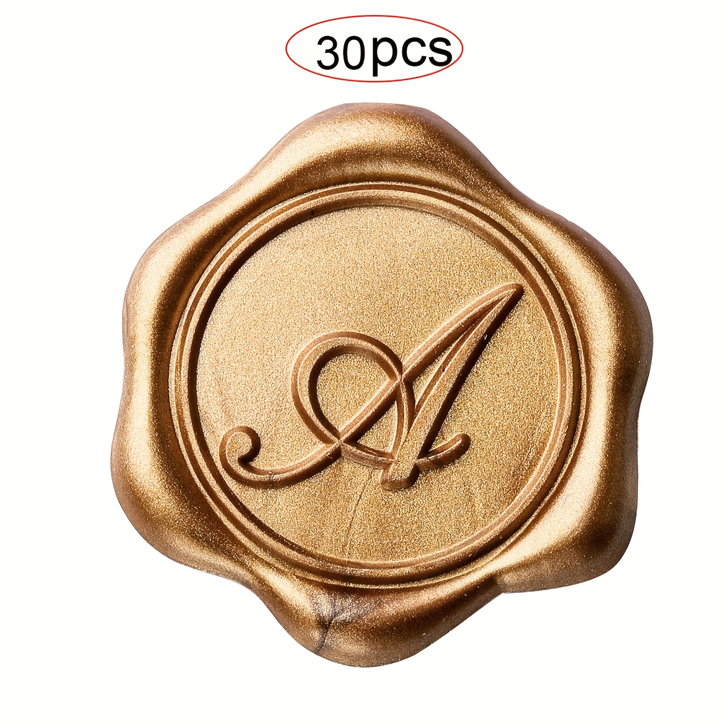 TEMU 25/30pcs Initial Alphabet Adhesive Wax Stickers, Letter (a G H J K L M N P R U V) Wax Stickers Envelope Seal Stickers Envelope Self Adhesive