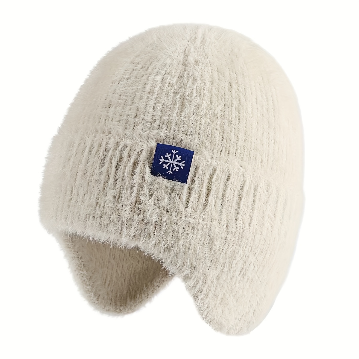 TEMU 1pc Winter Upgraded Fleece-lined Warm Ear Warmer, Cute Ear Cover Hat, Soft Thick Warm Snow Hat, For Mother's Day, Father's Day, Music Festival,