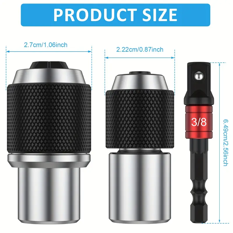 3-Piece Tap Socket Set 1/4 3/8 1/2 Drive Ratchet Wrench for Tap Reamer Extractor 3-Piece Tap Socket Set 1/4 3/8 1/2 Drive Ratchet Wrench for Tap Reamer Extractor