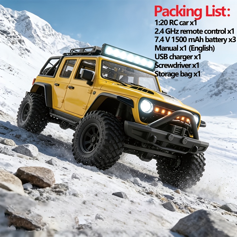Flagship 1:20 Scale - Rock-climbing And Off-road Vehicle Featuring Oversized Non-slip Tires That Prevent Slipping Or Loss Of Control On . For Rock-climbing And Off-road Enthusiasts