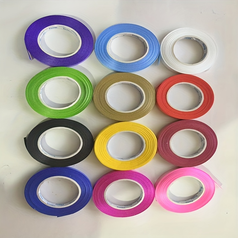 12 Rolls Of Color Random -393.7 Inches, Suitable For Christmas, Halloween, Thanksgiving, Graduation, Handicrafts, Gift Packaging, Flower Shop Balloons, Weddings, And Valentine's Day
