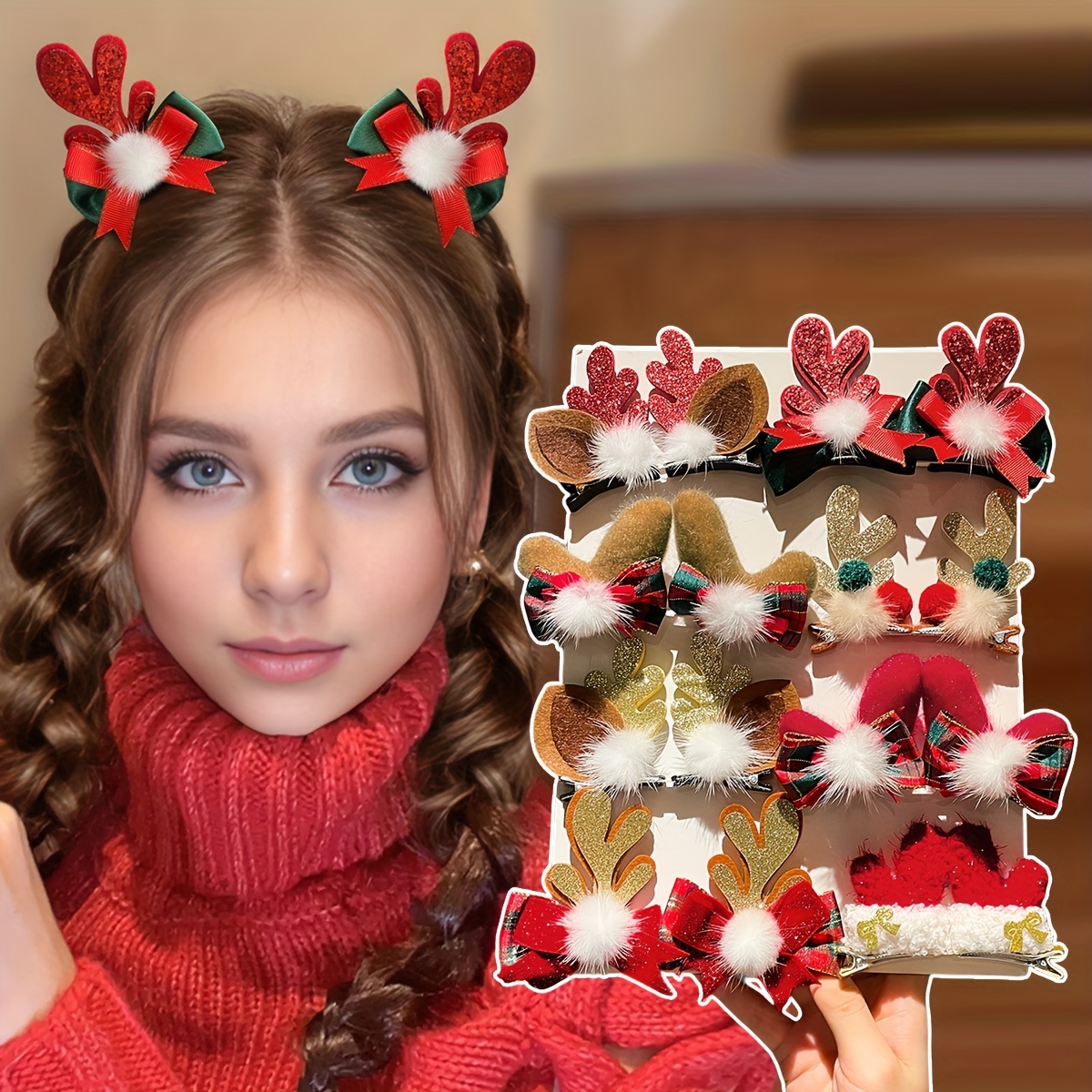 

2pcs Christmas Set For Women - For , & Parties | Polyester , Mixed | Fall/ , Christmas Decor