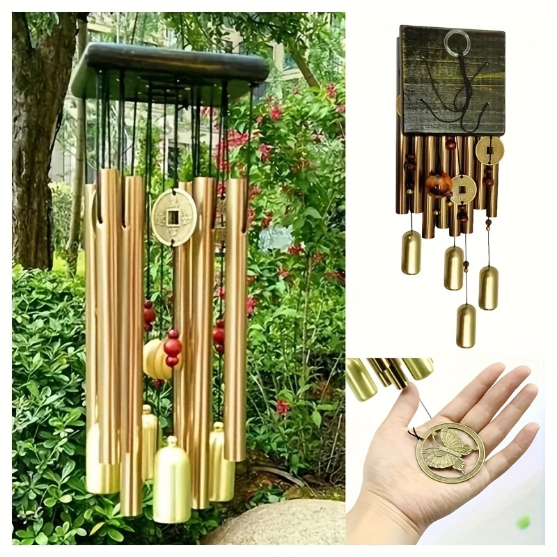 

Large Wind Chimes - , Aluminum Alloy Tubes For Outdoor Decor, Door Hanging Yard Art